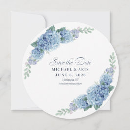 Reserve A Data Hortênsia Azul Save The Dates