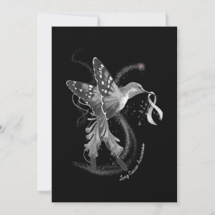 Reserve A Data Hummingbird com Cancer pulmonar branco de fita