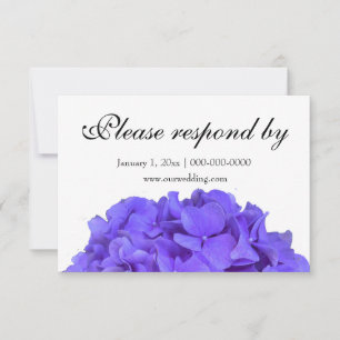 Reserve A Data Hydrangeas roxas lavandas Flores roxas RSVP