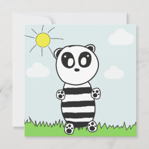 Reserve A Data Ilustração de Panda Fofo