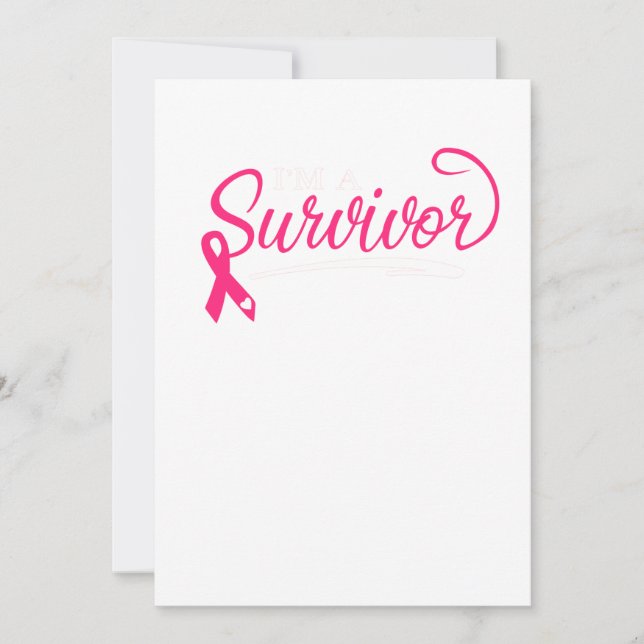 Reserve A Data I'm A Survivor Breast Cancer Awareness (Frente)