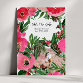 Reserve A Data Imagem de Casamento de Anêmona Cor-de-Cobra Rosa-d