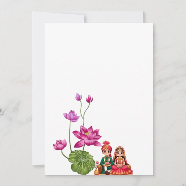 Reserve A Data Imagem de Lotus, Noiva e noivo (Frente)