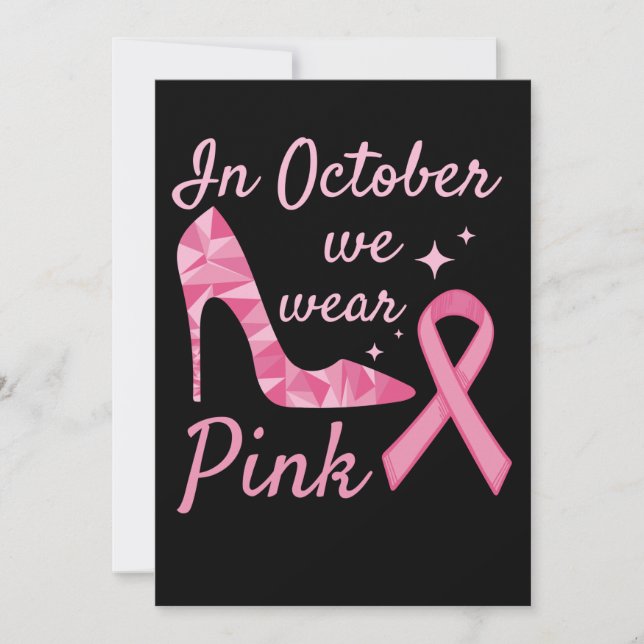 Reserve A Data In October We Wear Pink Breast Cancer Awareness (Frente)