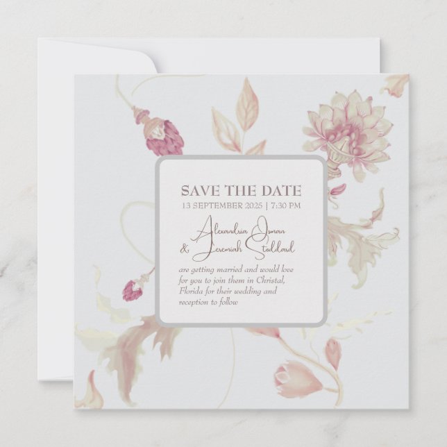 Reserve A Data Incantation Flat Save The Date Card (Frente)