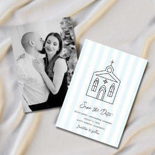 Reserve A Data Indo para a Capela Faixa Colorida Foto