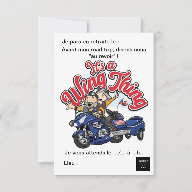 Reserve A Data Invitation Pot de départ en retraite (Frente)