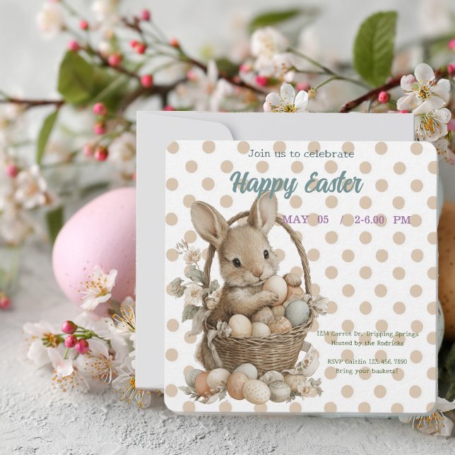 Reserve A Data invitation to Easter with Peter Rabbit (Criador carregado)