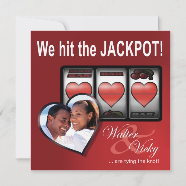 Reserve A Data Invólucro personalizado Las Vegas Salve a data (Frente)