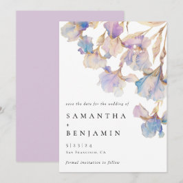 Reserve A Data Iris Floral Wedding Elegante