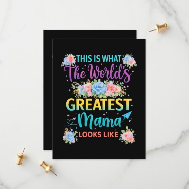 Reserve A Data Isto é o Que a Melhor Mãe do Mundo  (Frente/Verso In Situ)