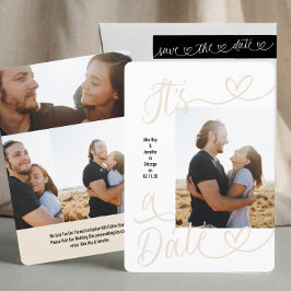 Reserve A Data It's A Date | 4 Photo | Calligraphy Wedding