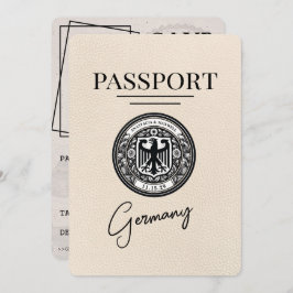 Reserve A Data Ivory Germany Passaporte, Exceto Data