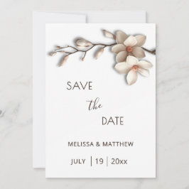 Reserve A Data Ivory Magnolia 3D Flowers