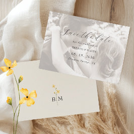 Reserve A Data Ivory Minimalist Photo Wedding