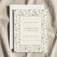 Jardim de delicadas flores silvestres para casamen