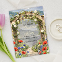 Jardim de Flores Silvestres Arbor Casamento Rústic