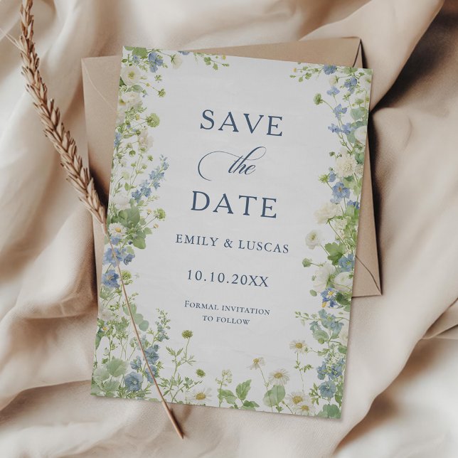 Reserve A Data Jardim de Flores Silvestres Casamento Salvar a Dat (Criador carregado)