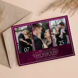 Reserve A Data Jewel Tone Romance | Vermelho Escuro | Casamento