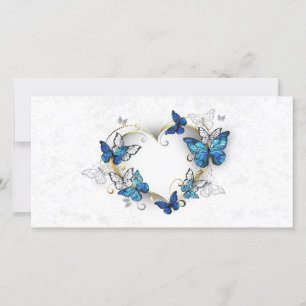 Reserve A Data Jewelry Heart with Butterflies Morpho