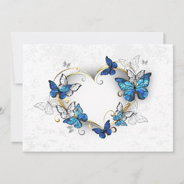 Reserve A Data Jewelry Heart with Butterflies Morpho (Frente)