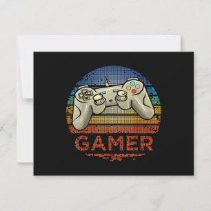 Reserve A Data Jogador de Video Game Retro Gamer Meninos Meninas 