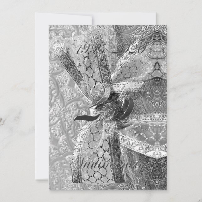 Reserve A Data Jubileu de Bodas de 25 Anos 2020 Chic Prata (Frente)