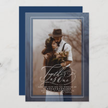 Juntos como um Elegante Salvar a Foto da Data