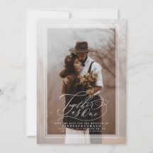 Juntos como um Elegante Salvar a Foto da Data