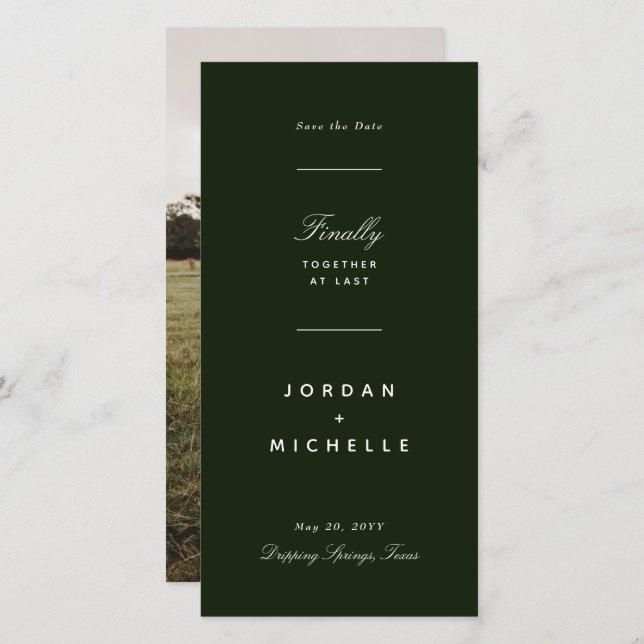 Reserve A Data Juntos Finalmente (Frente/Verso)