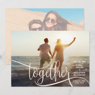 Reserve A Data Juntos O Casamento De Foto Elegante Salve A Data
