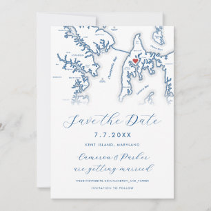 Reserve A Data Kent Island Map Blue Photo Marinho