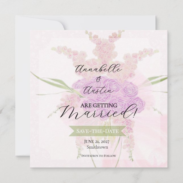 Reserve A Data La Boca Vendretti Buquê de arco rosa transparente (Frente)