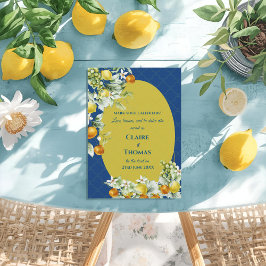 Reserve A Data La Dolce Vita Lemon Blue Mediterranean Wedding