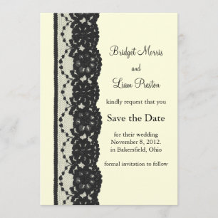 Reserve A Data Lace Francês Salvar a Data (marfim)