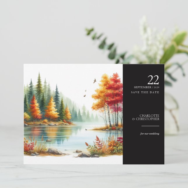 Reserve A Data Lago Fall (Em pé/Frente)