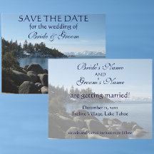 Lake Tahoe Save-the-Date