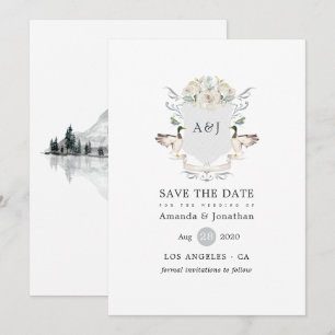 Reserve A Data Lakeside Weding Monograma Crest