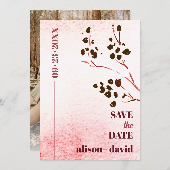 Reserve A Data Lavagem aquosa e ramificação de fotos japonesas Sa (Frente/Verso)