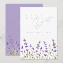 Lavanda Minimalista Flores Selvagens Iniciais Casa