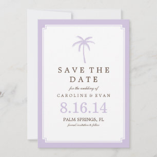 Reserve A Data Lavanda Palm Tree Weding Date (Salvar data)