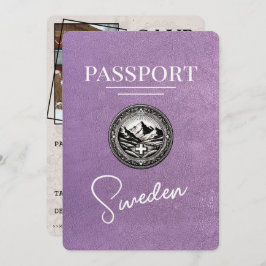 Reserve A Data Lavanda Passaporte De Suecia Roxo Salvar A Data