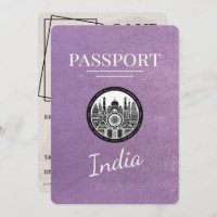 Lavanda Purple India Passport Salvar Data