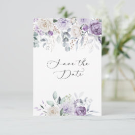 Reserve A Data Lavanda, Roxo, Hydrangea Floral Marfim