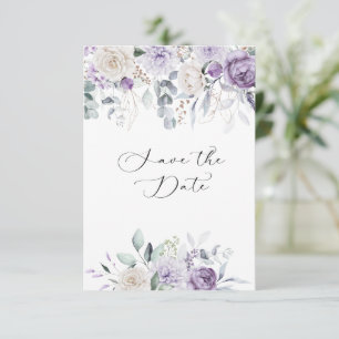 Reserve A Data Lavanda, Roxo, Hydrangea Floral Marfim