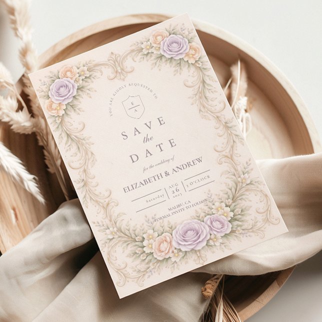 Reserve A Data Lavender Blush Baroque Garden Wedding (Criador carregado)
