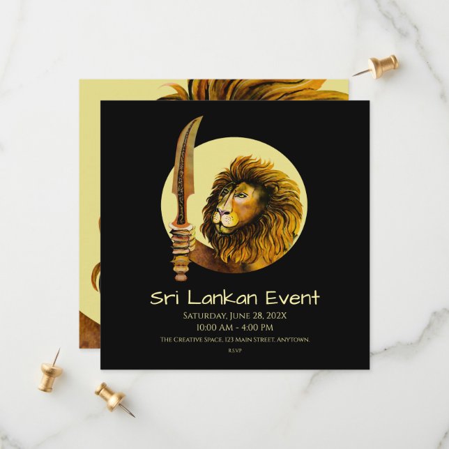 Reserve A Data Leão Sri Lanka (Frente/Verso In Situ)