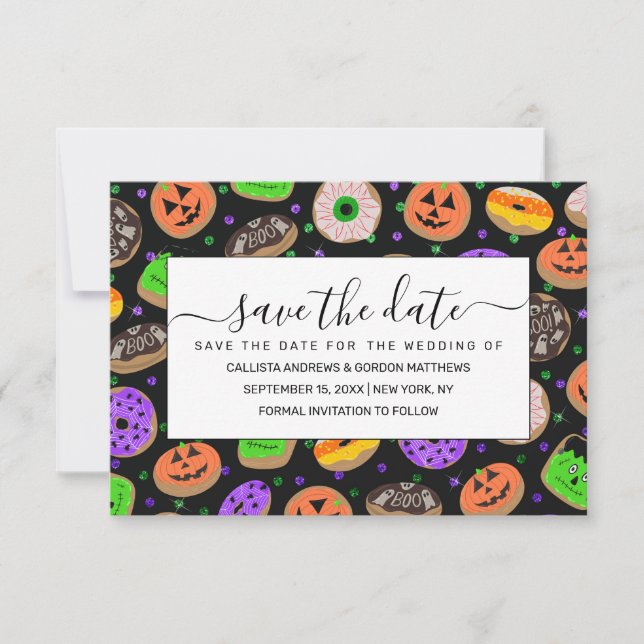Reserve A Data Legal Glitter Confetti Rosquinha Halloween (Frente)