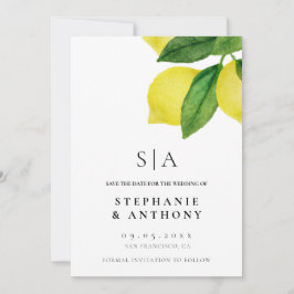 Reserve A Data Lemon Citrus Branch Greenery Wedding