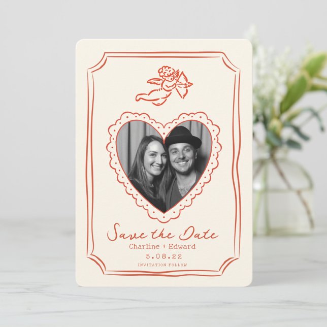 Reserve A Data Letreiro Divertido Desenhado à Mão Salve a data (Criador carregado)